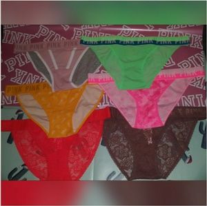 6 BRAND NEW VS PINK LARGE PANTIES